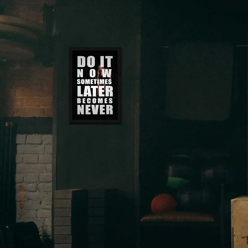 ArtX Paper Do It Now Motivational Quotes Framed Wall Art Painting