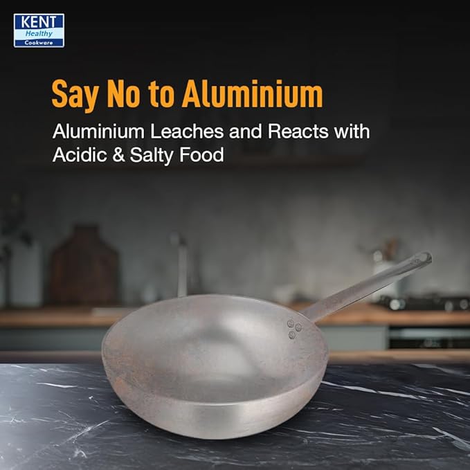 Kent Triply Kadai Wok 18 Cm With Ss Lid