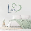 Kotart Green and Blue Heart and Love HD Printed Vinyl Wall Stickers/Decals