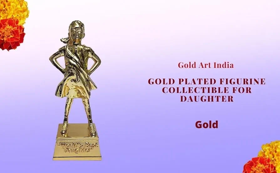 Gold Art India Gold Plated Figurine for Daughter World's Best Daughter