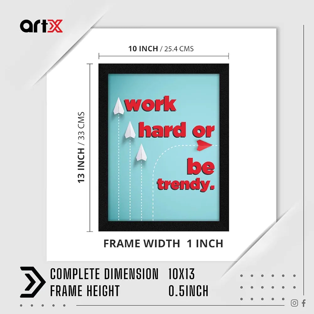 ArtX Paper Motivational Quotes Be Trendy Wall Frame Art Painting