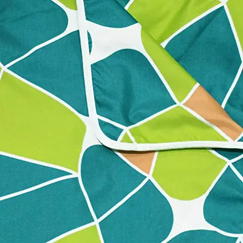 Divine Casa 120 GSM Microfiber Single Kids Dohar Soft & Lightweight Throw Blanket Abstract Pattern Colour Acid Lime
