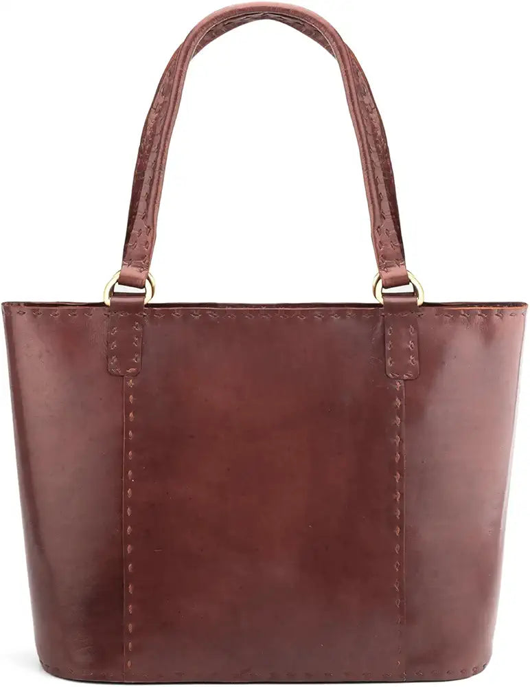 Goatter Genuine Leather Handmade Women's Handbag For Office And College,Brown