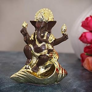 Tied Ribbons Resin Ganesha Car Dashboard Idol Standard Multicolour 1 Piece