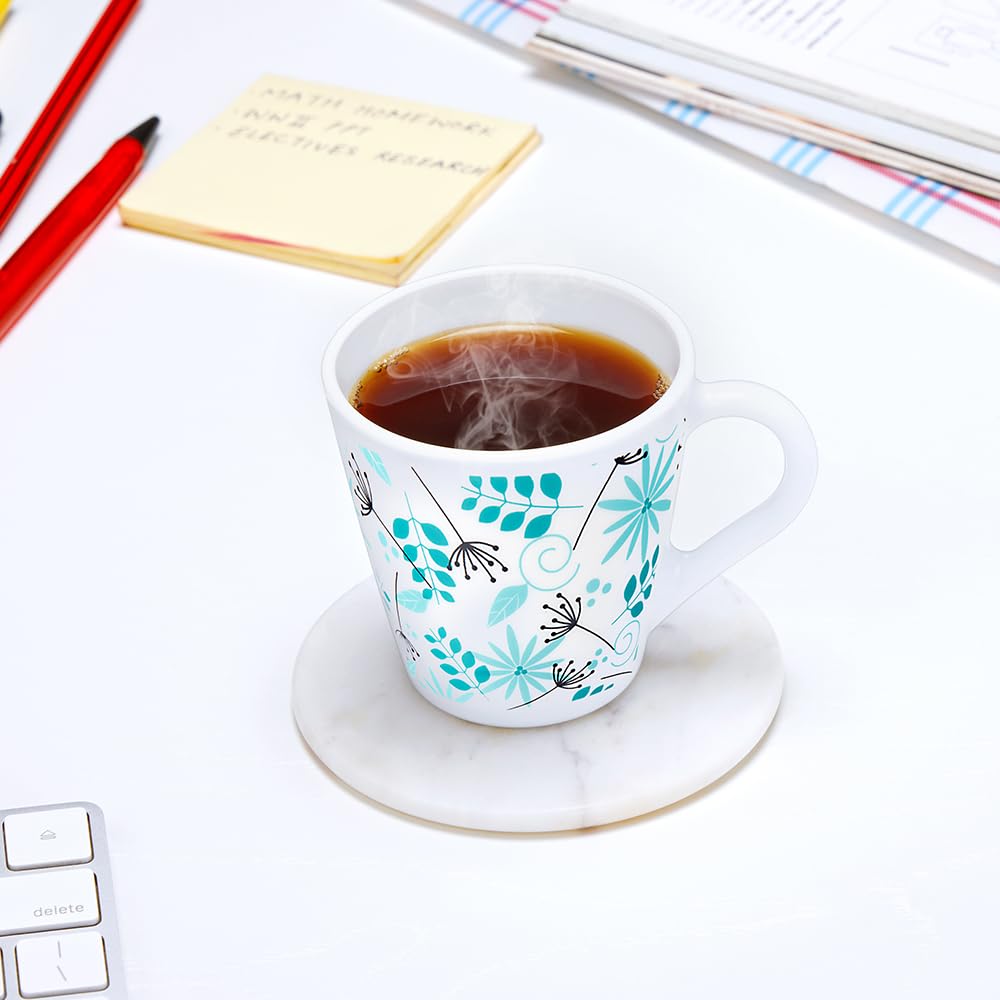 Larah by Borosil Novelty Series Stardust Opalware Mug, Set of 6 Tea/coffee Mugs | 160 Ml Each