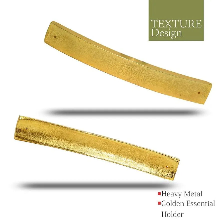 Pure Source India Aluminum Incense Holder Gold