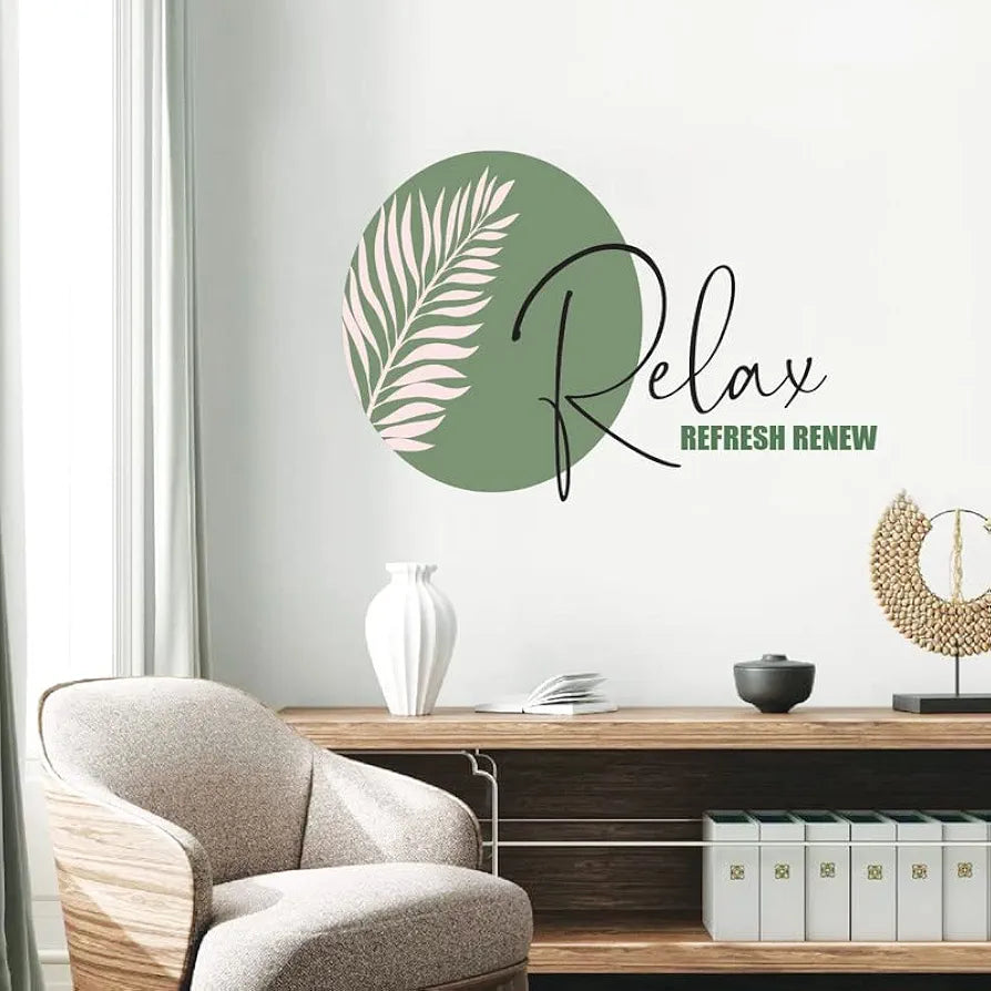 Kotart Relax Refresh Renew Wall Stickers PVC Vinyl Wall Decals
