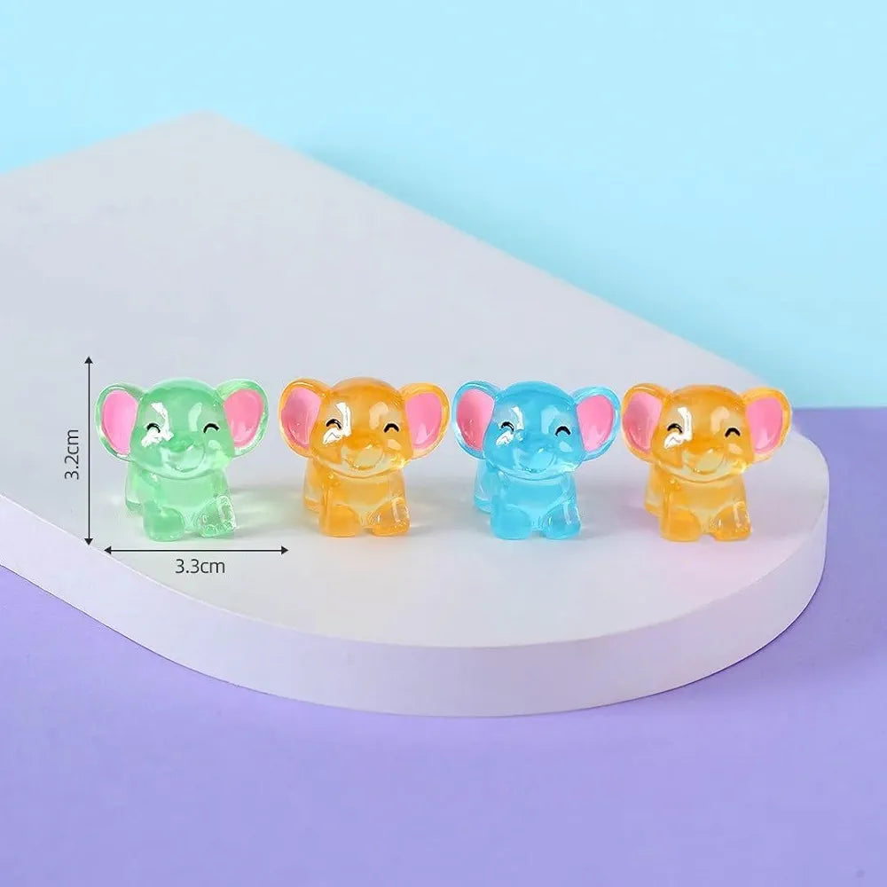 Satyam Kraft Resin 1 Set Elephant Miniature Figurines