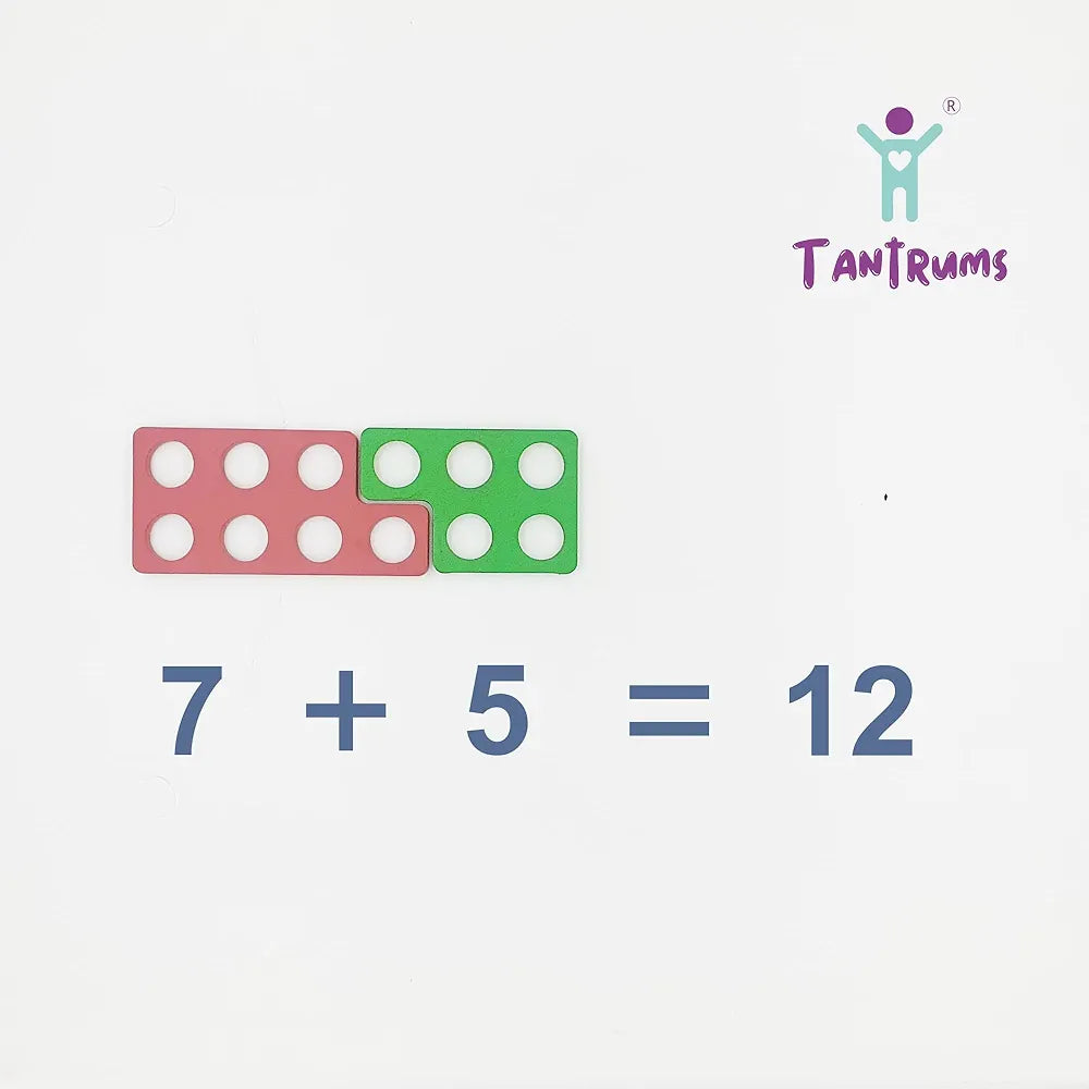 Tantrums Colourful Numicon Math Counting Magic Game Teach Counting Numbers Addition Subtraction to Kids from 3 Years to 5 Years