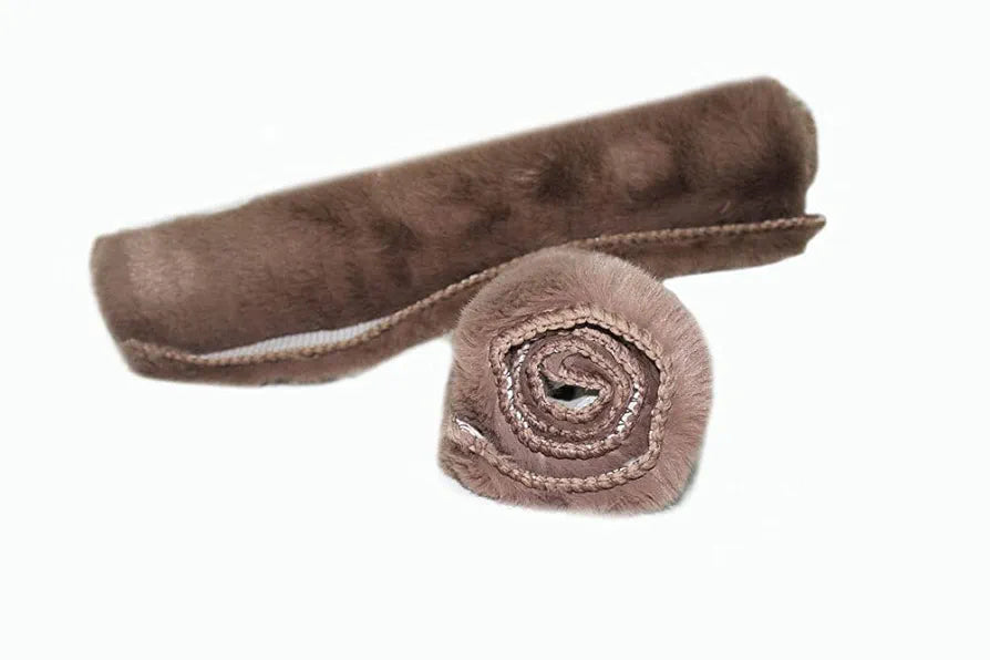 Luxe Home International Ruffle Floor Rug 4 X 6 Ft Colour Taupe