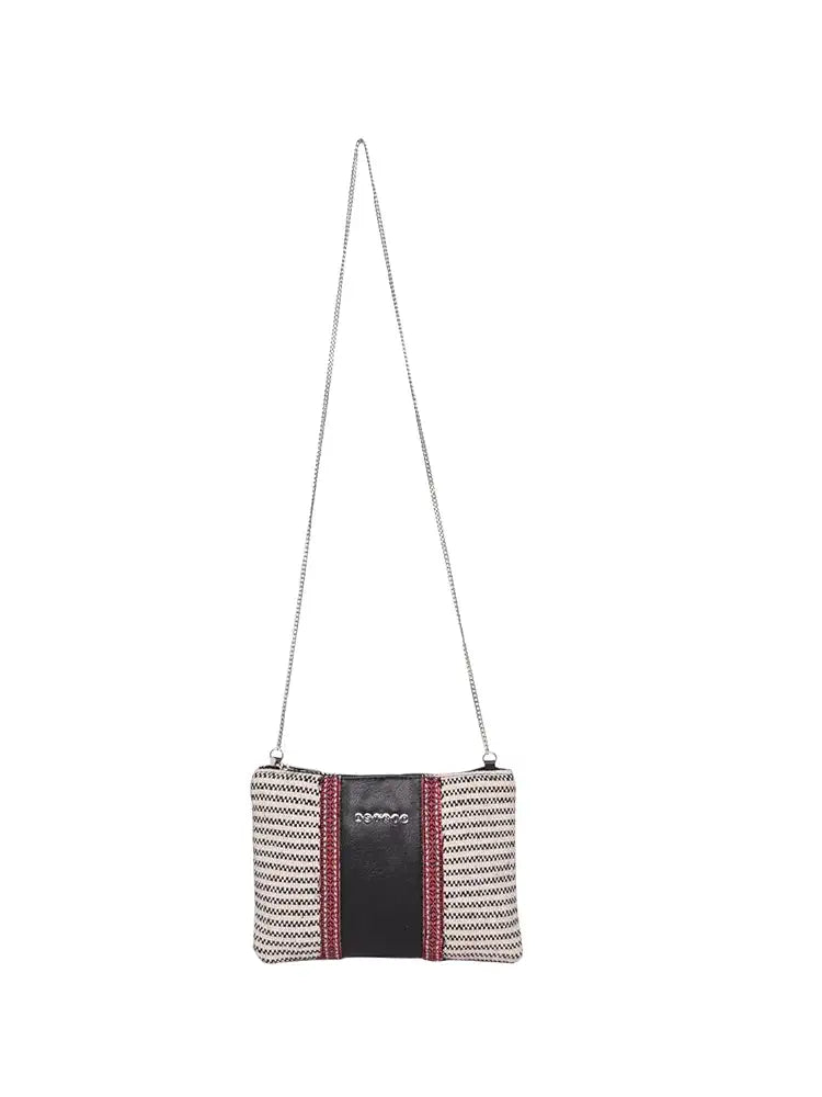 Astrid Handmade Macrame Flap Over Sling Bag For Girls And Women Colour Grey