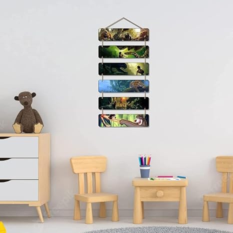 Angel Infinite Mowgli Design Decorative Wall Hanging Wooden Art Decoration Item For Kids Room