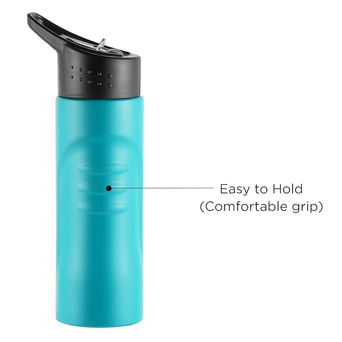Vinod Snappy Stainless Steel Single Wall Vacuum Insulated Water Bottle - 750ml | Ergonomic Sleek Design