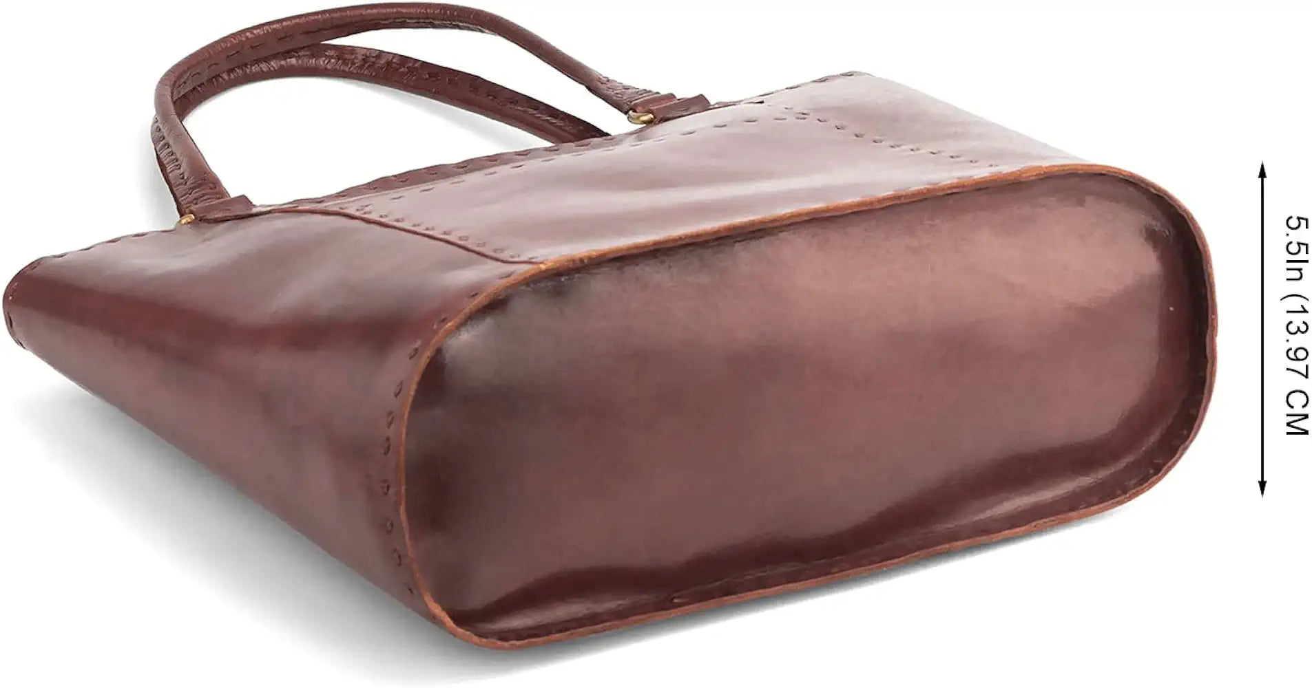 Goatter Genuine Leather Handmade Women's Handbag For Office And College,Brown