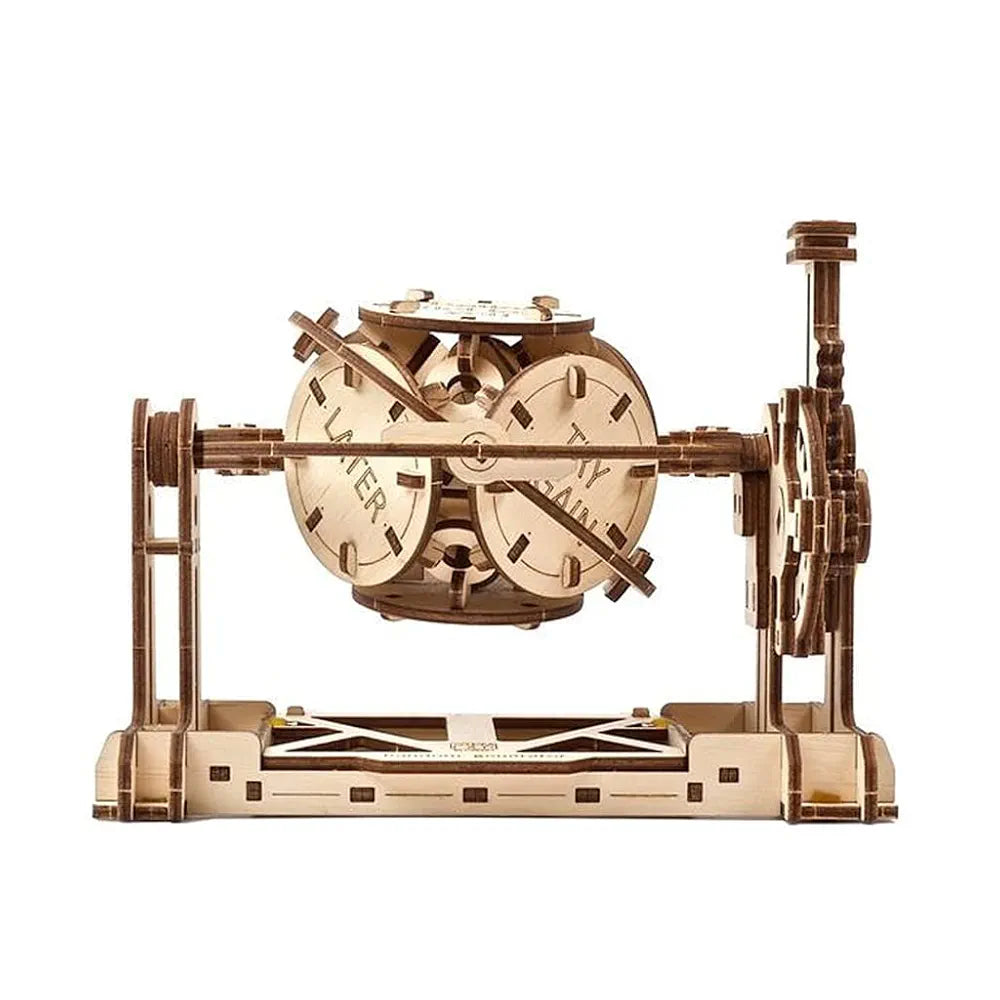 UGEARS STEM Random Generator Model Kit - Creative 3D Wooden Puzzles for Adults, Teens and Children - DIY Mechanical Science Kit for Self Assembly - Educational and Engineering 3D Puzzles with App