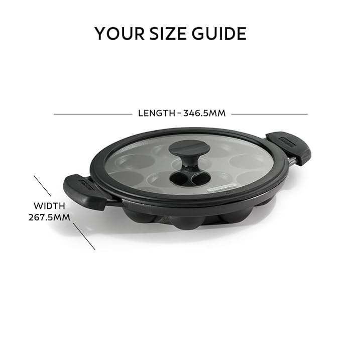Tramontina Pre-Season Cast Iron Paniyarakkal 26 cm