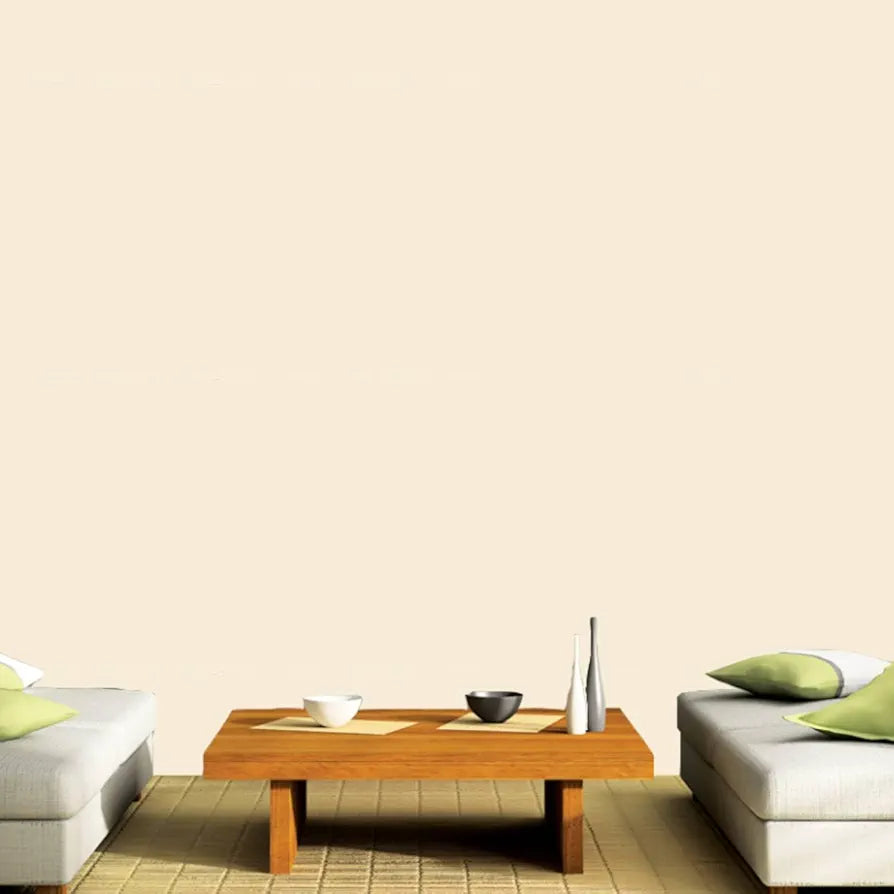 Jaamso Royals Light Cream Colour Plain Wallpaper for Walls For Kitchen