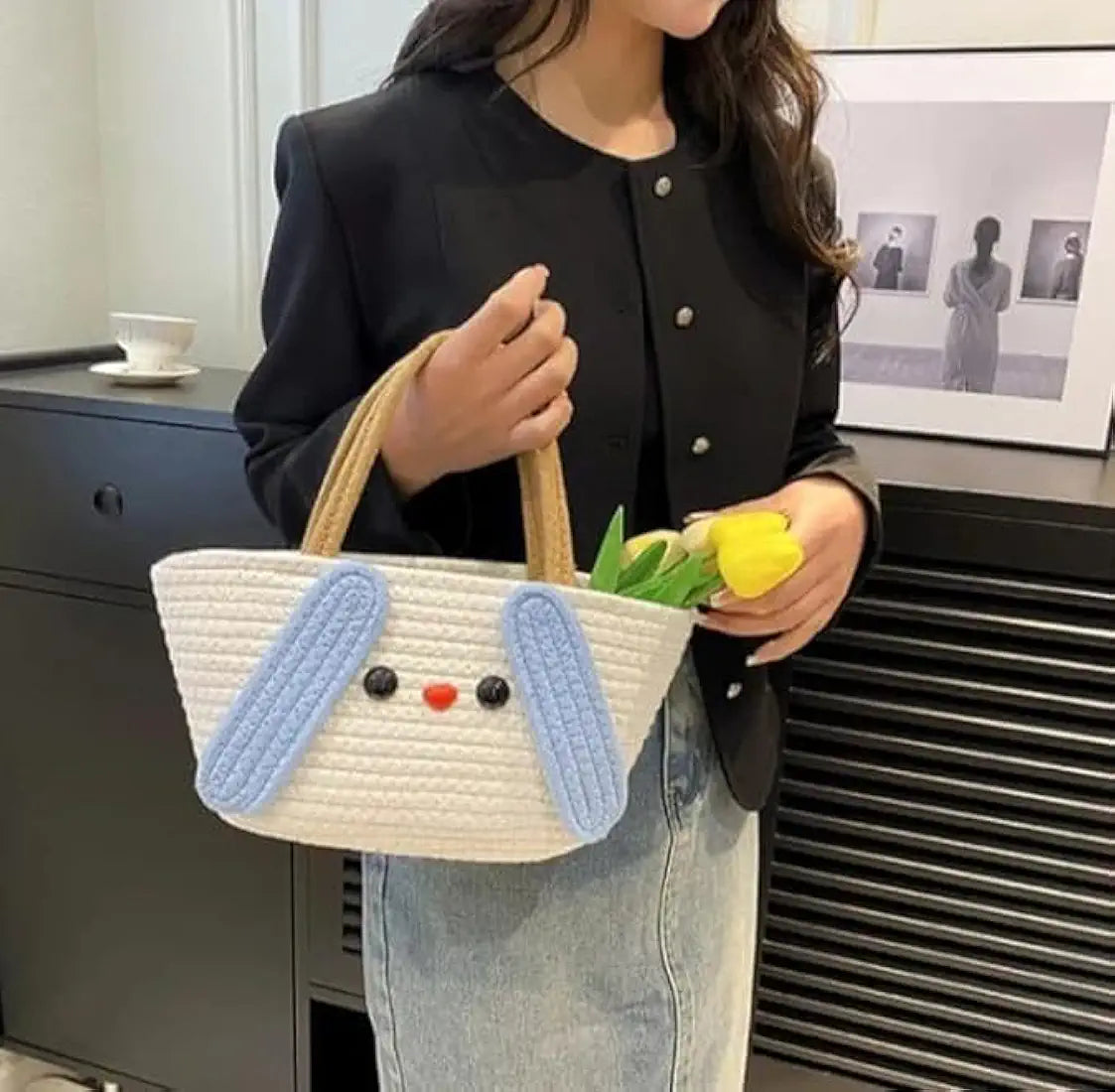 Attractive Hand Bag large Tote Bag Summer Bag Bucket Bag Jute Bags