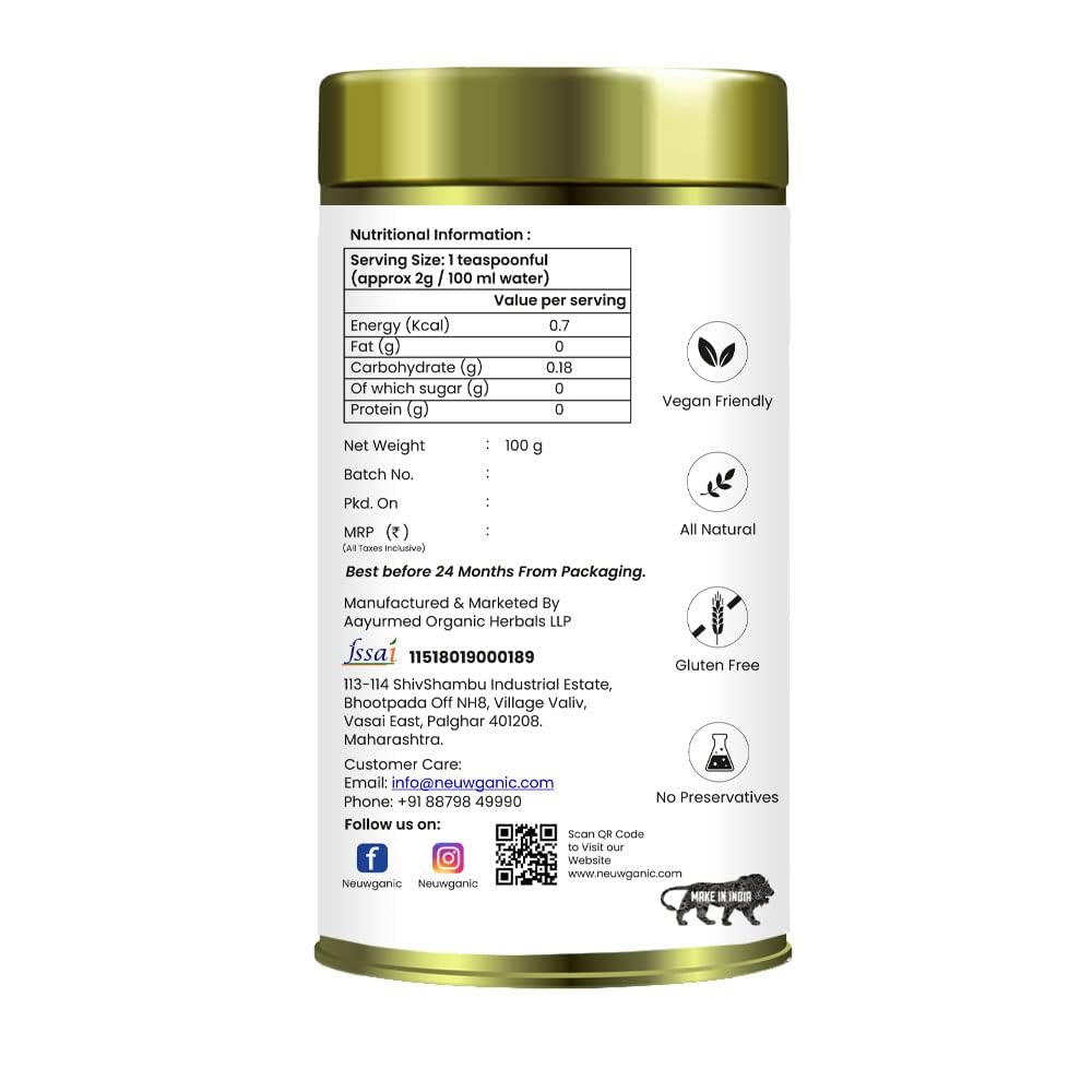 Neuwganic Tea Lemongrass Green Tea - 100 Grams