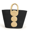 Attractive Hand Bag Large Tote Summer Bucket Bamboo Beach Basket for Women