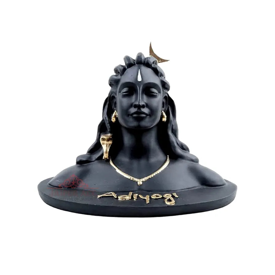 Jaipur Ace Adiyogi Shiva Statue for Car Dash Board Mahadev Murti Adiyogi Mini Statue