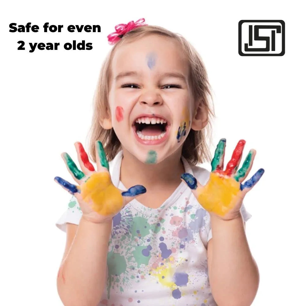Toykraftt Finger Paints For Kids| Non Toxic Washable Finger Paints| Child Safe Paints For 2 To 3 Years Old| 8 Shades X 100 Ml In A Pack Mega Kit - Paper