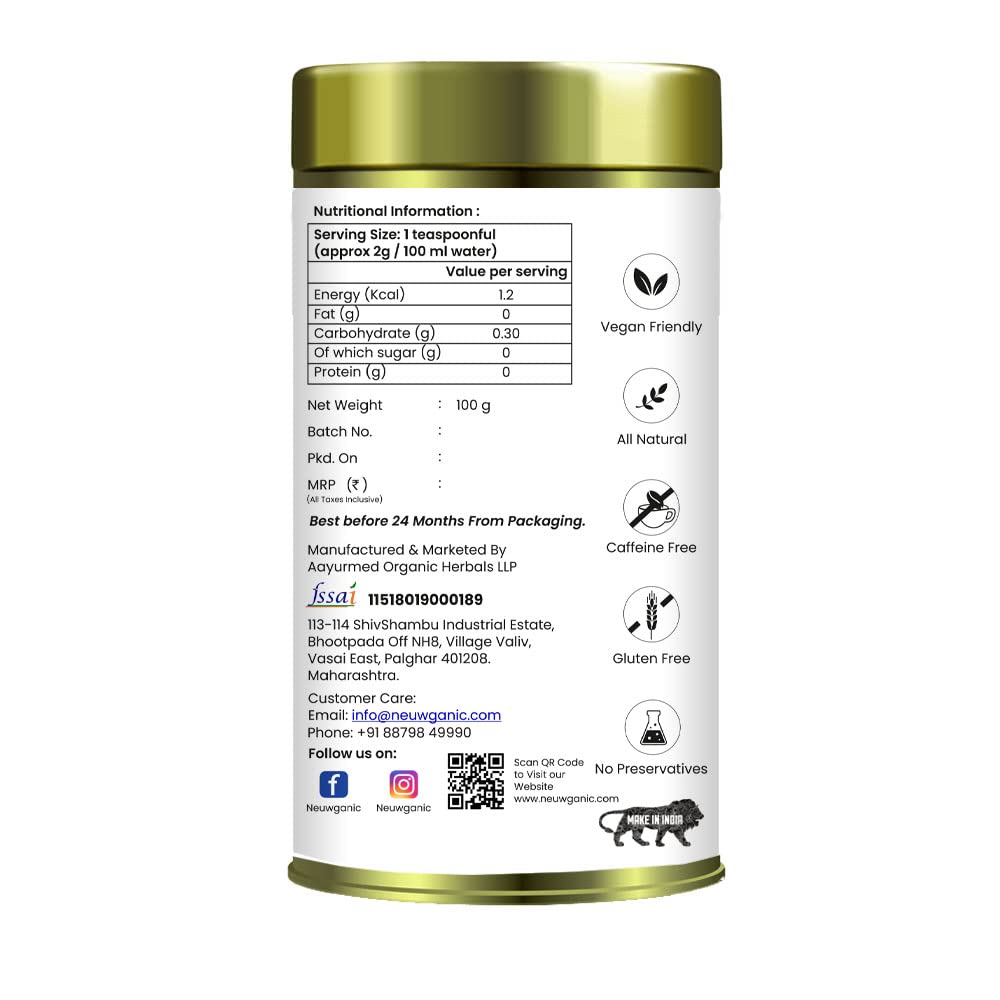 Neuwganic Sweet'n'Cool Indian Natural Infusion Tea - 100 Grams