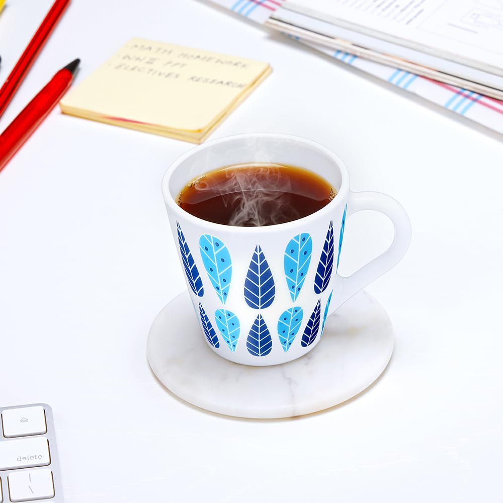 Larah by Borosil Novelty Series Fable Opalware Mug, Set of 6 Tea/coffee Mugs | 160 Ml Each