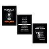 ArtX Paper Stock Market Trading Motivational Quotes Wall Frames Set of 3