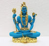 Gold Art India Resin Lord Shiva Idol Bhole Baba Gold blue