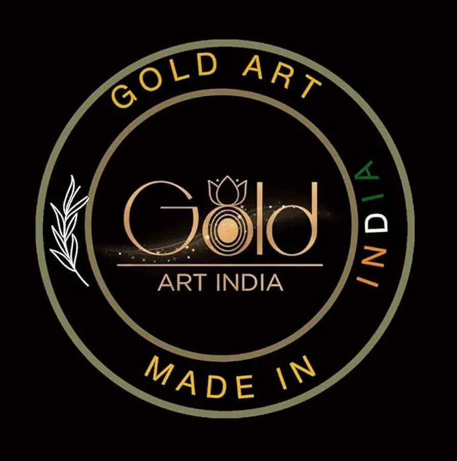 Gold Art India Ram Mandir Ayodhya Gold Plated Matte 24 Karat - Minature Small