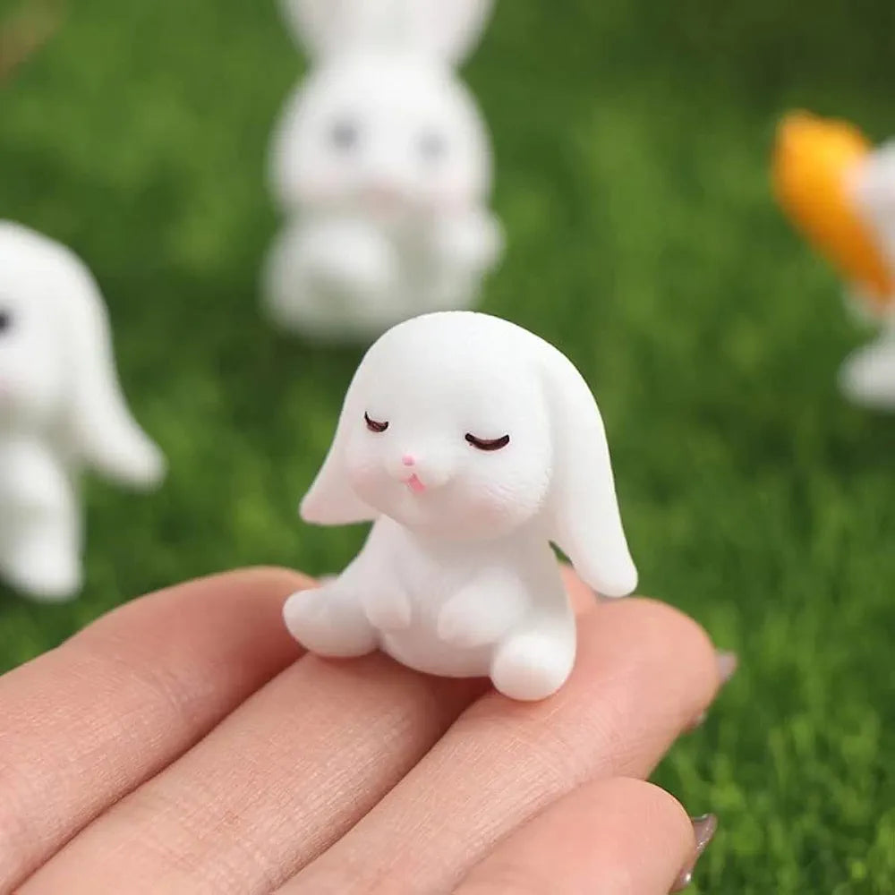 Satyam Kraft 1 Set  Resin Rabbit Miniature Figurines