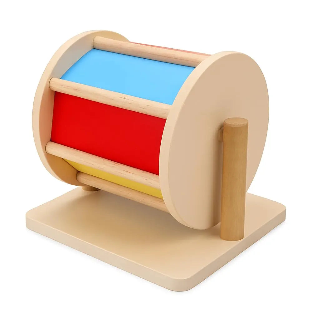 Tantrums Wooden Rainbow Wheel Toy for Infant to Build Hand Eye Concentration Motor Skills I Multicolor Rainbow Spinner