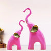 Jaipur Ace Polyresin Elephant Showpiece Statue and Artifacts Pink Elephant