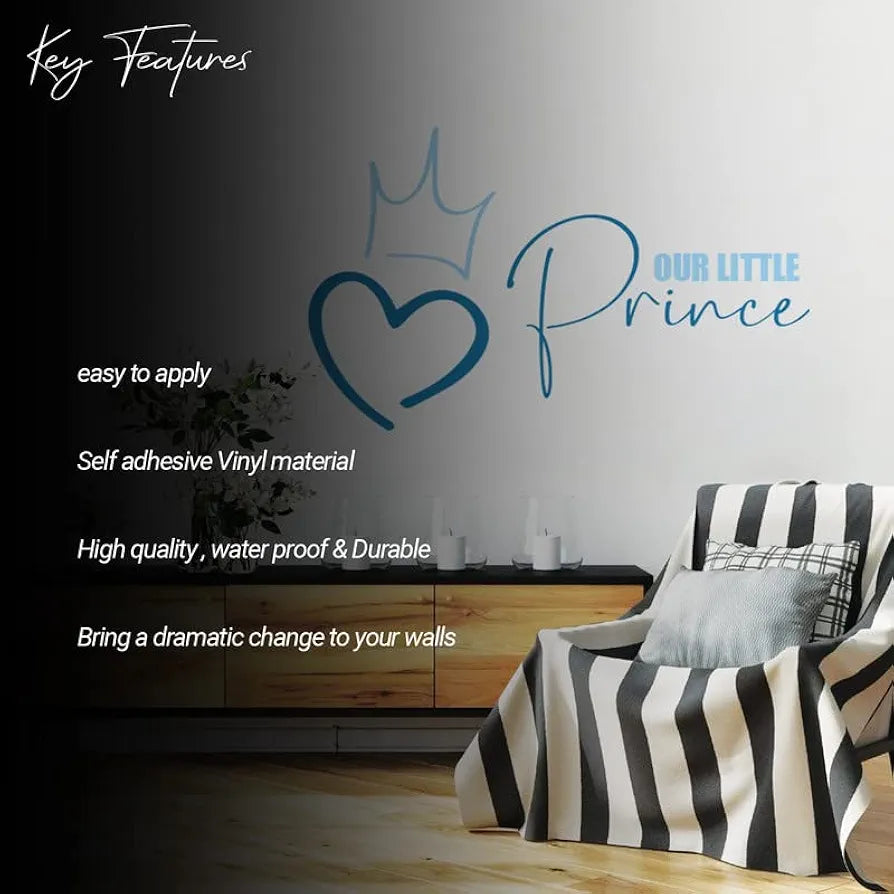 Kotart Our Little Prince HD Printed Vinyl Wall Stickers/Decals