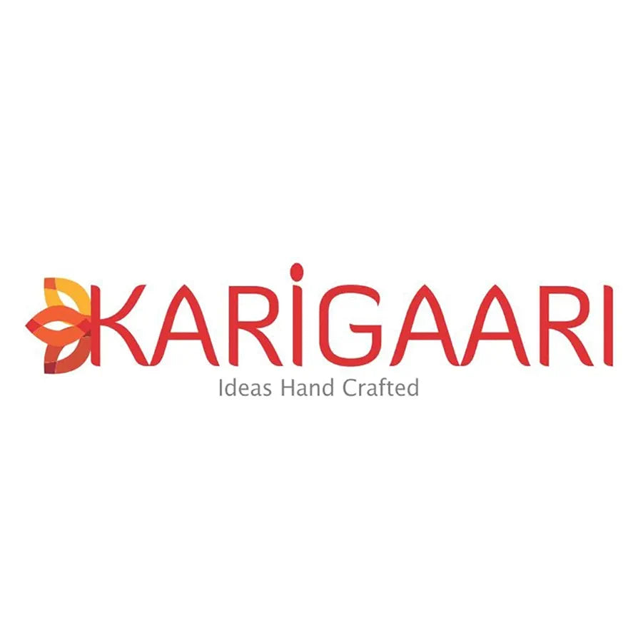 Karigaari India Karigaari Polyresine Orange & White Ganesha Playing Dholak