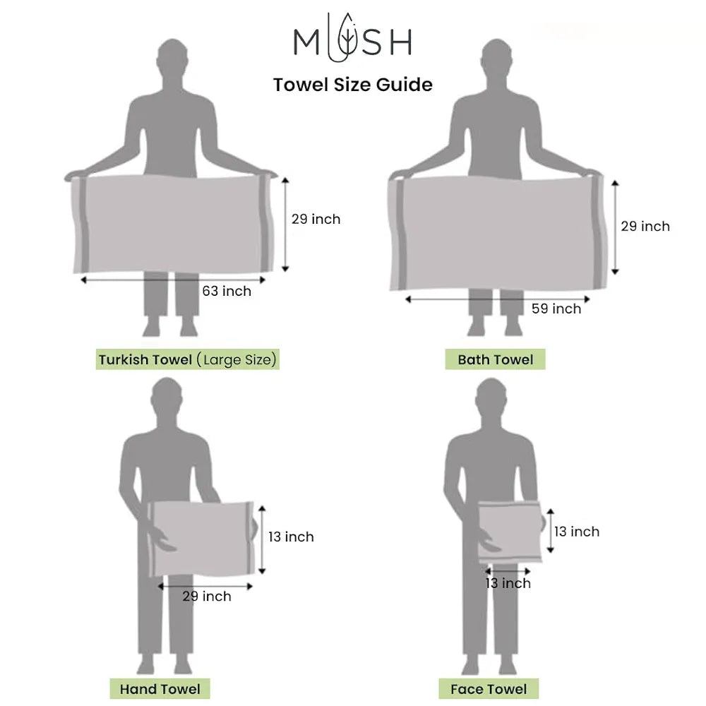 Mush Rayon Derived From Bamboo Large Bath Towel Ultra Soft Absorbent Light Weight