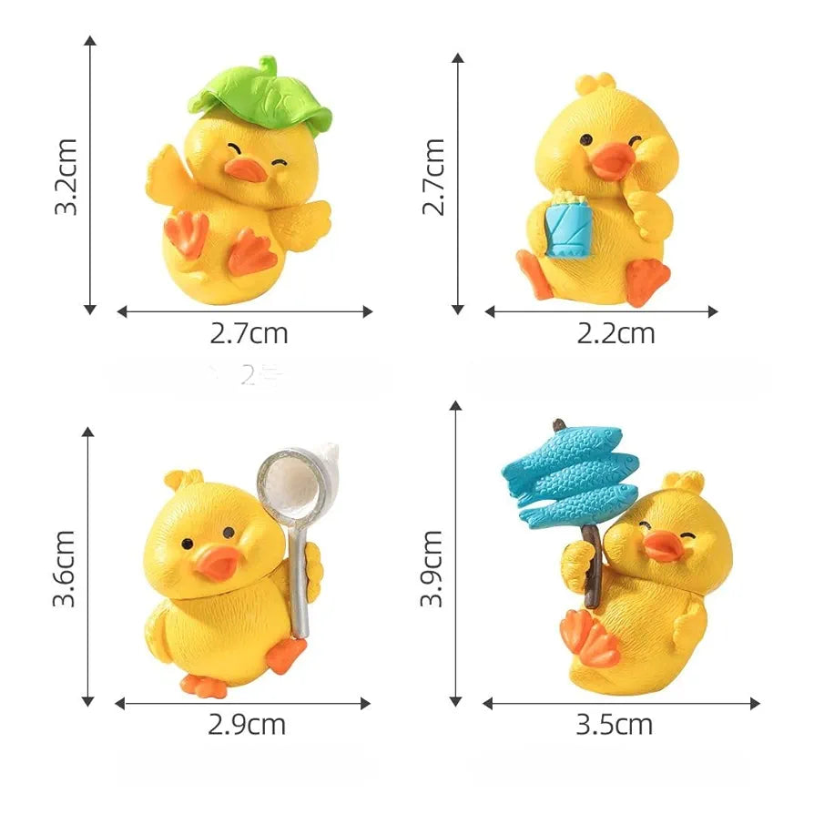 Satyam Kraft Resin 1 Set  Duck Miniature Figurines