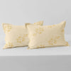Cloth Fusion Glace Cotton Pillow Cover Set of 2 with Envelope Closure Soft Pillow Amber Elegance
