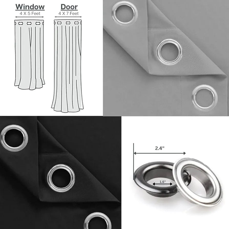 Divine Casa Premium Blackout Curtain 5 Feet Room Darkening Noise Reducing & Thermal Insulated Polyester Panel Mediumaquamarine (Pack of 1)