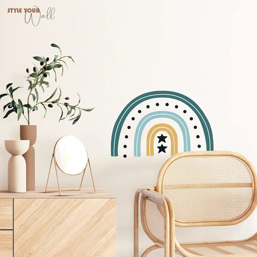 Kotart Rainbow HD Printed PVC Vinyl Wall Decals/Stickers