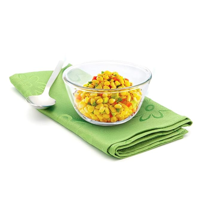 Borosil Glass Mixing & Serving Bowls With Lids | Oven & Microwave Safe Bowls | Set of 2 (900 Ml Each) | Borosilicate Glass
