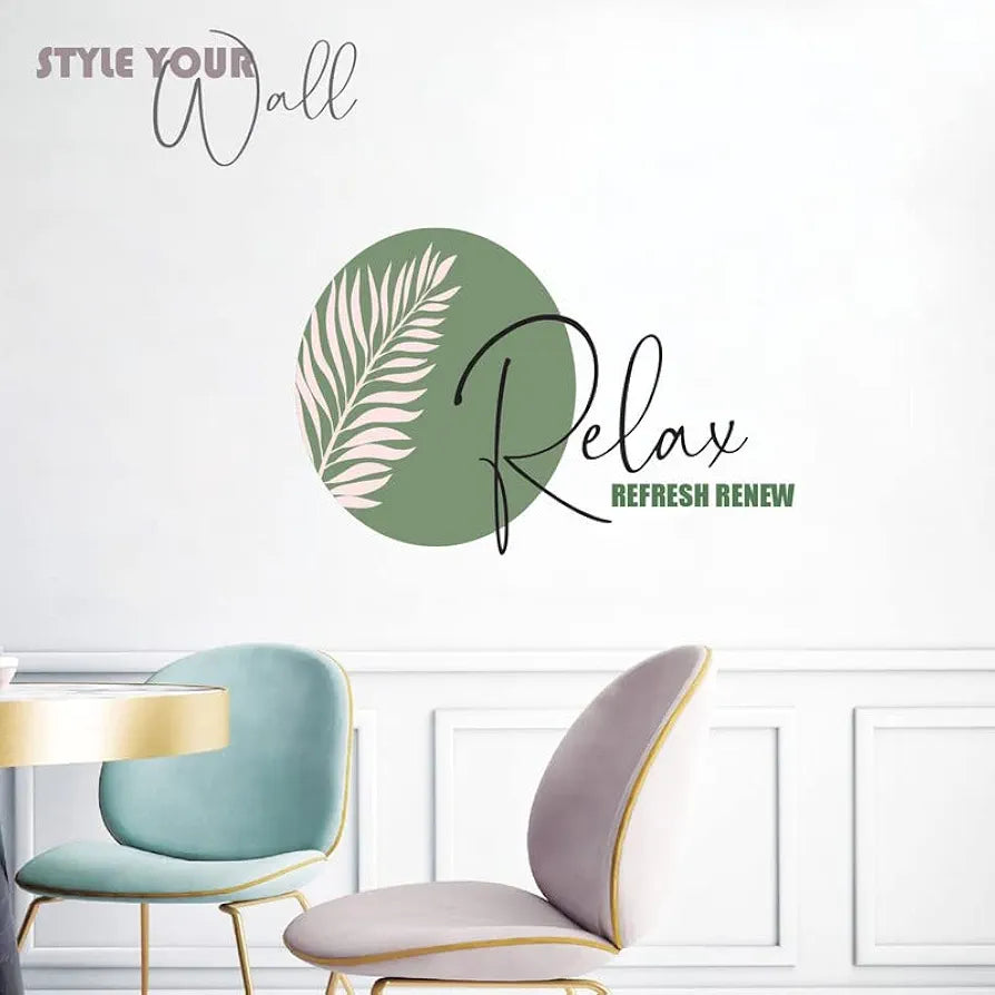 Kotart Relax Refresh Renew Wall Stickers PVC Vinyl Wall Decals