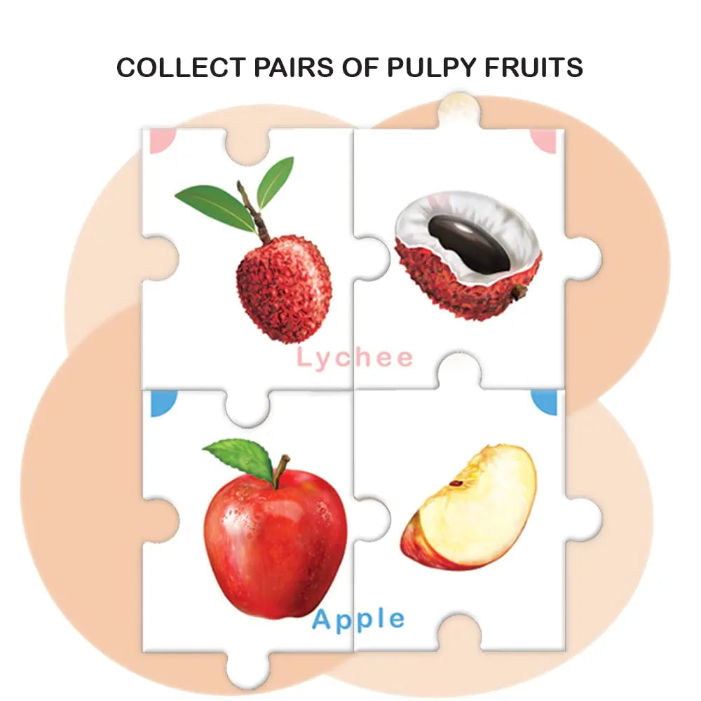 Toykraft Puzzles for Kids for Age 5-7, Educational Toys, Jigsaw Puzzles for Kids, 6 Piece Puzzle for Kids - Feast on Fruits