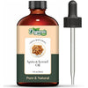 Organic Zing Apricot Kernel (Prunus Armeniaca) Oil | Carrier Oil for Skincare, Hair Care & Massage - 118 ml