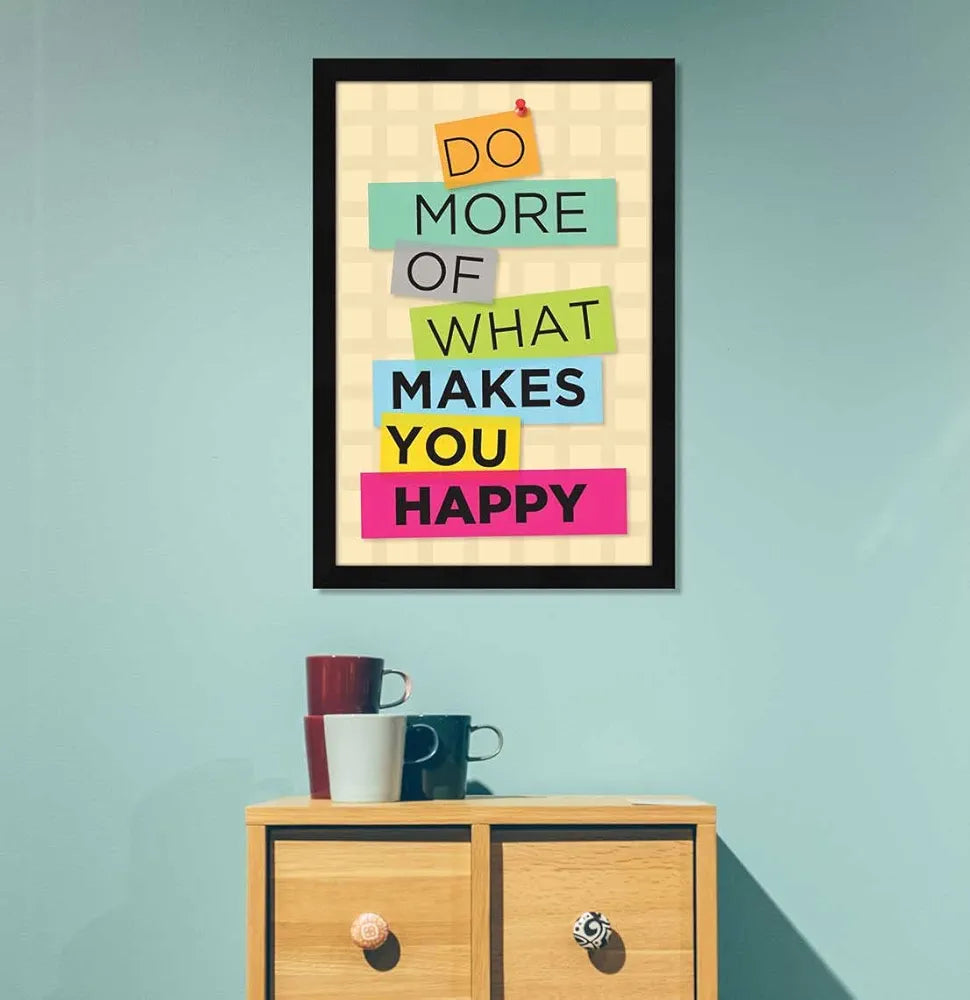 ArtX Paper Motivational Quotes Framed Wall Art Painting