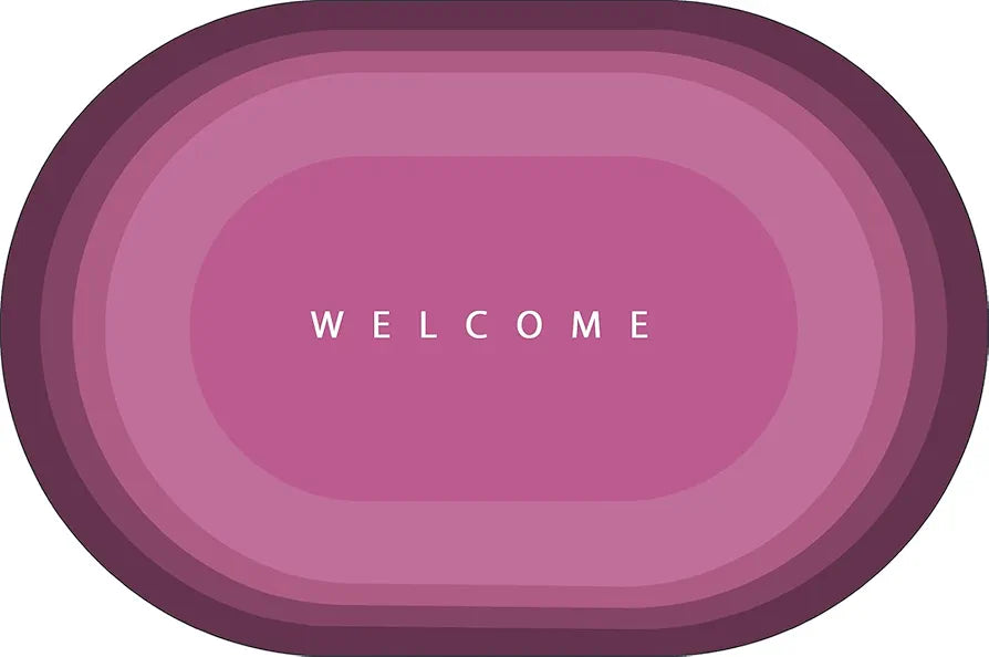 Status Contract Pink Welcome Water Absorbing Mat Colour Pink