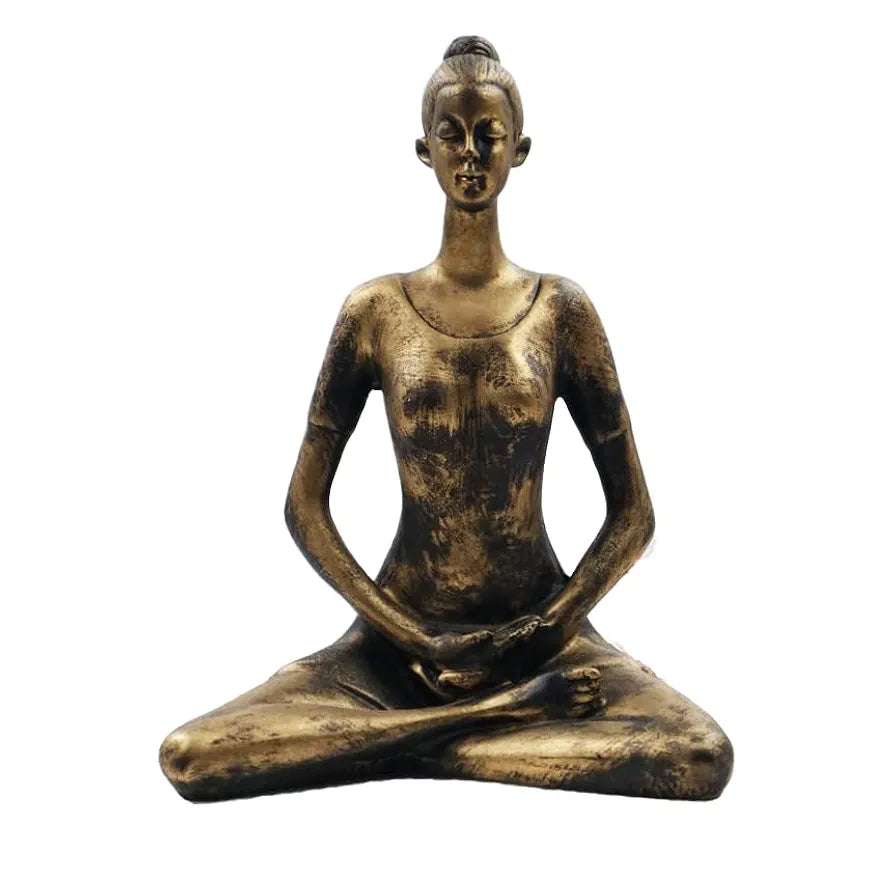 Jaipur Ace Yoga Lady Polyresin Creative Abstract Design Art Figurine Yoga Lady Antique