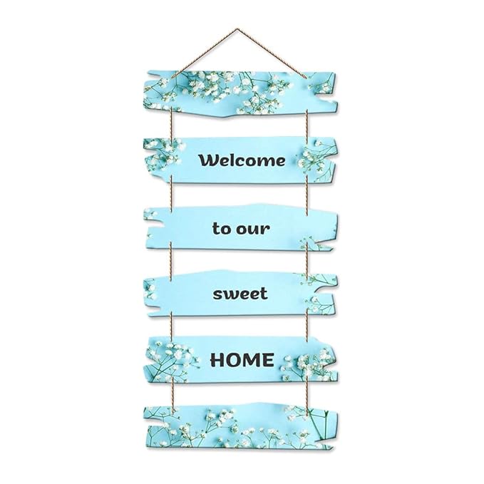 Artvibes Decorative Wall Hanging Wooden Art Decoration Item for Home Decor | Quotes Decor Item | Set of 6