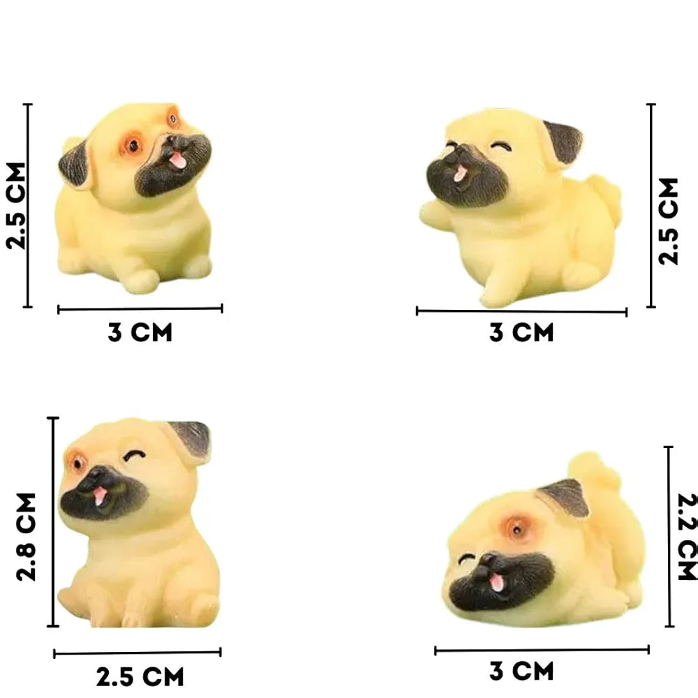 Satyam Kraft Resin 1 Set  Dog Miniature Figurines Decorative Showpiece